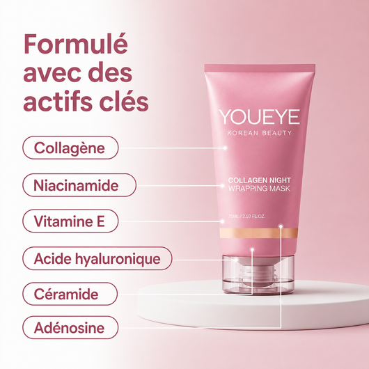 Masque de nuit enveloppant au collagène
