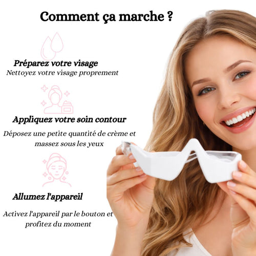 Masseur des contours yeux sonique